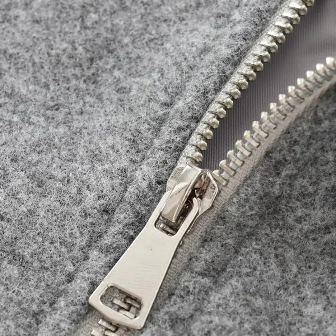 MEELANO Santana Dame Overgangsjakke - Stilfuld med lynlås til foråret