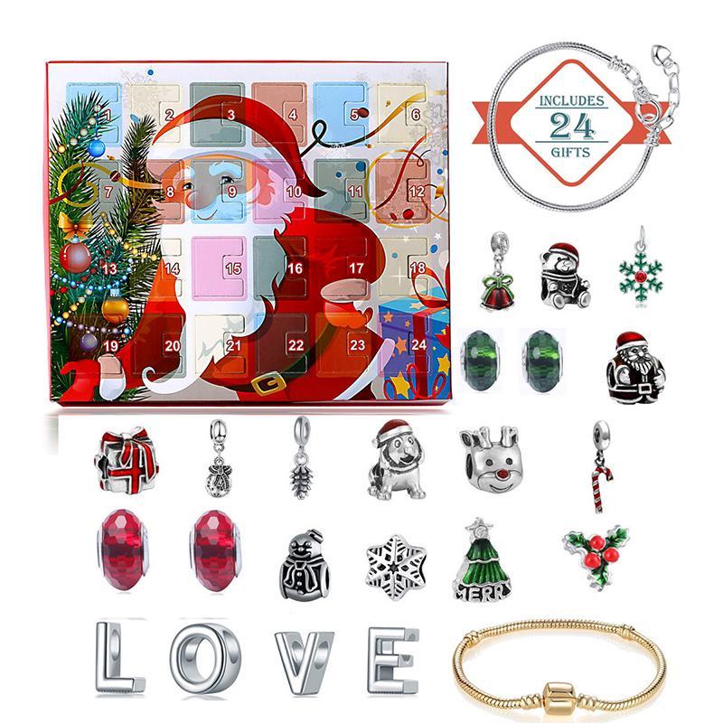 MEELANO DIY charm armbånd adventskalender Julemanden