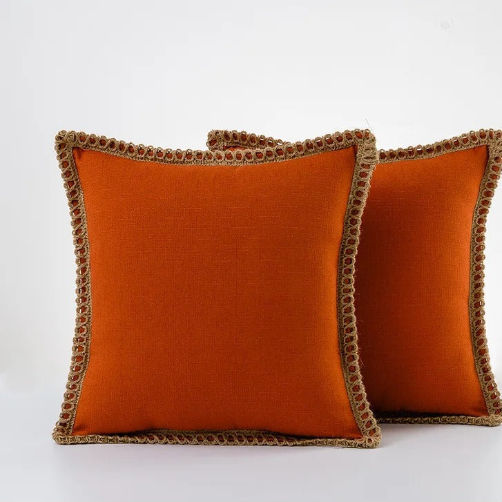 MEELANO Annaly pudebetræk – hyggeligt og stilfuldt design til hjemmet Orange