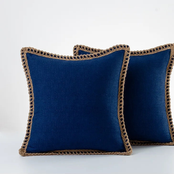 MEELANO Annaly pudebetræk – hyggeligt og stilfuldt design til hjemmet Blå