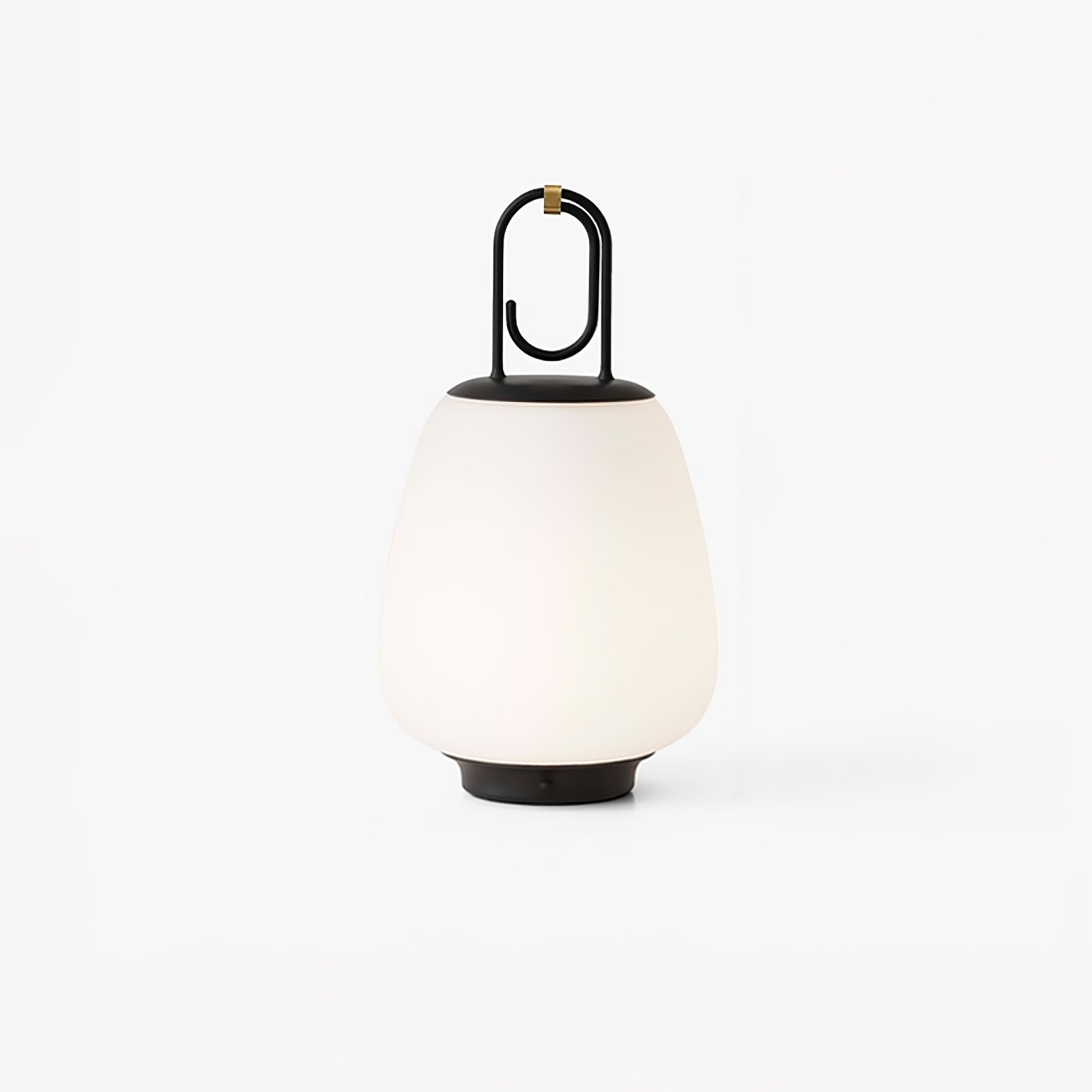 MEELANO Bordlampe Uden Ledning Metal Glas Opladbar Design Sort og hvid