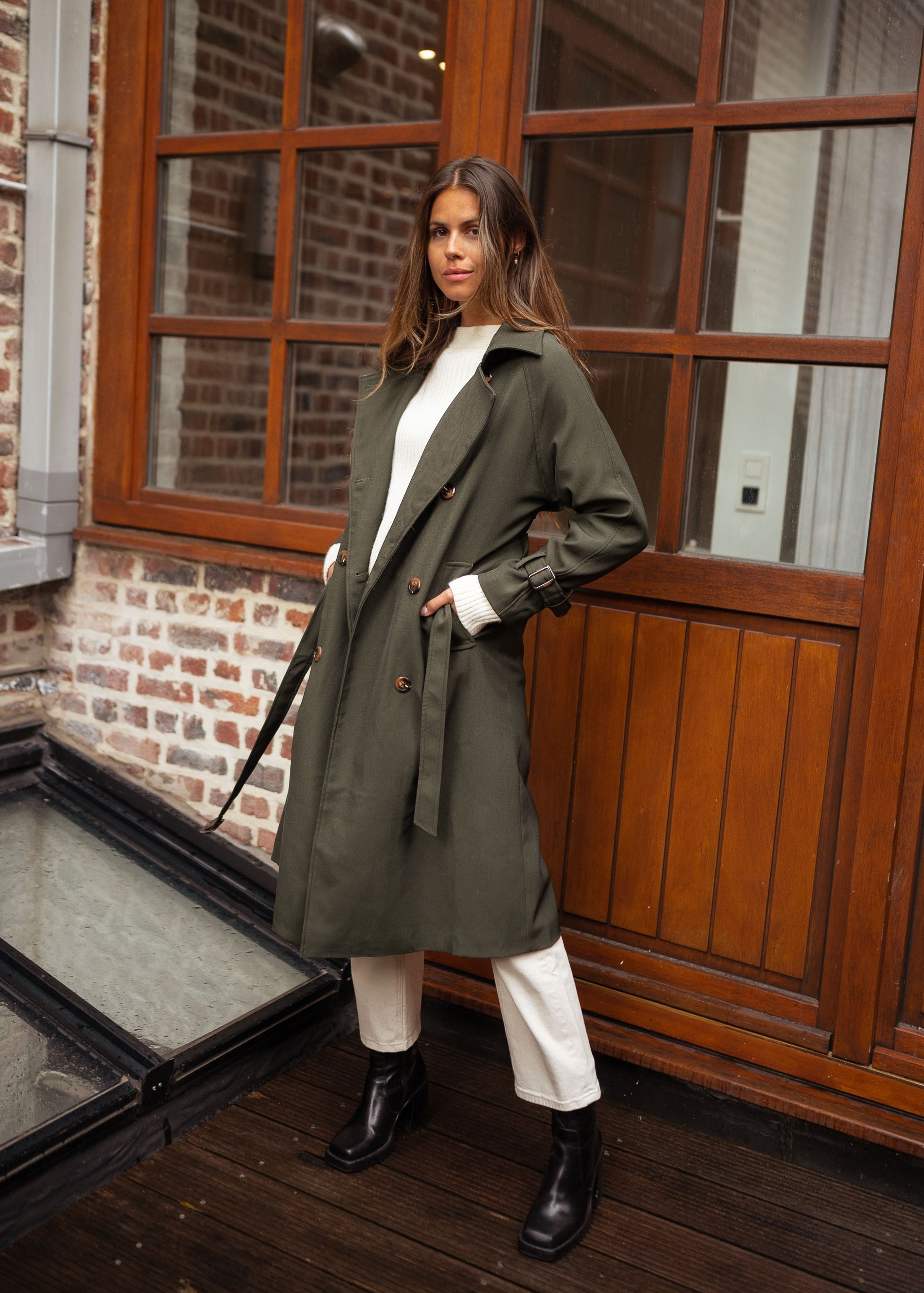MEELANO Dame Elegant Trenchcoat Til Kvinder Forår Og Sommer Stilfuld