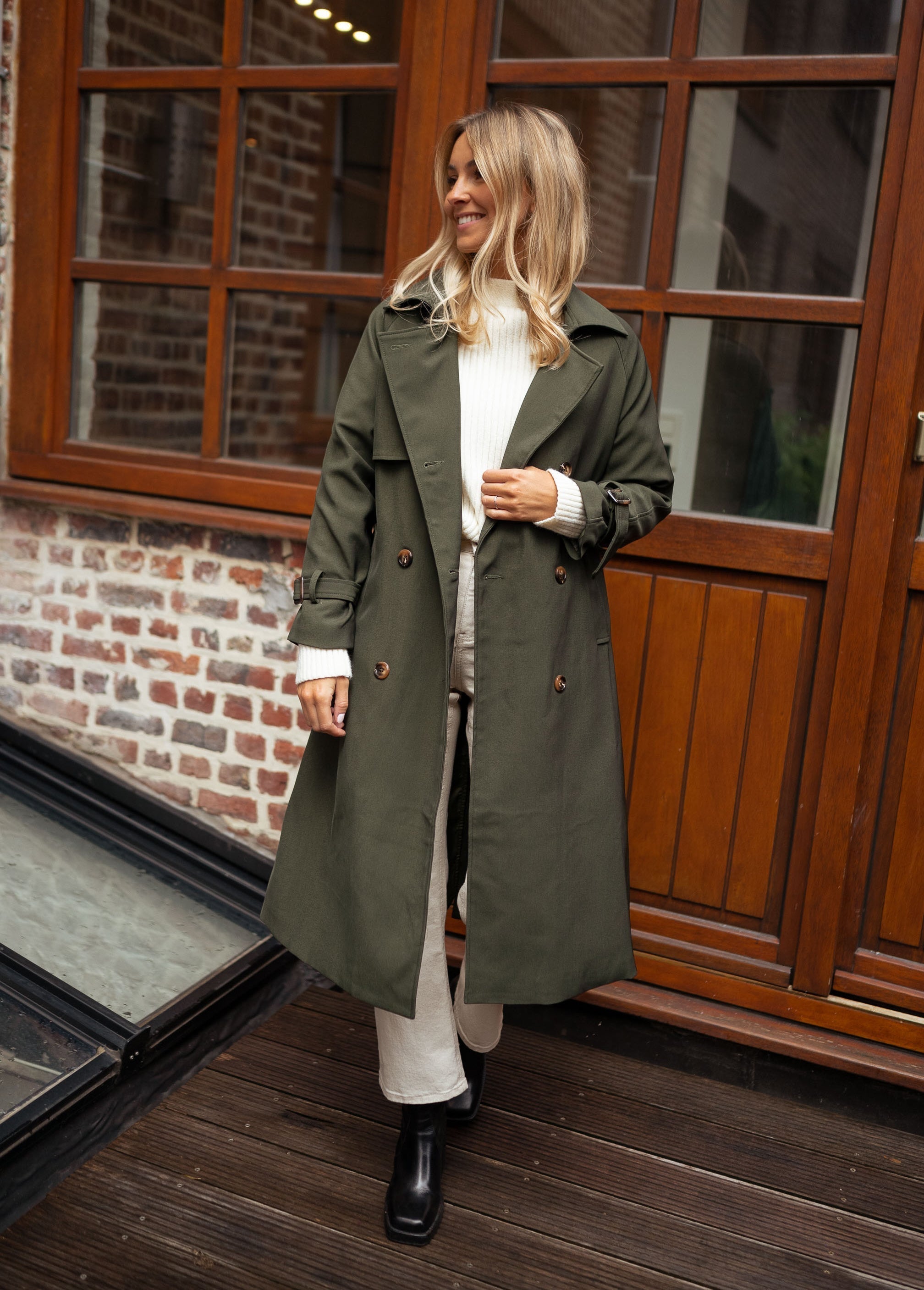 MEELANO Dame Elegant Trenchcoat Til Kvinder Forår Og Sommer Stilfuld