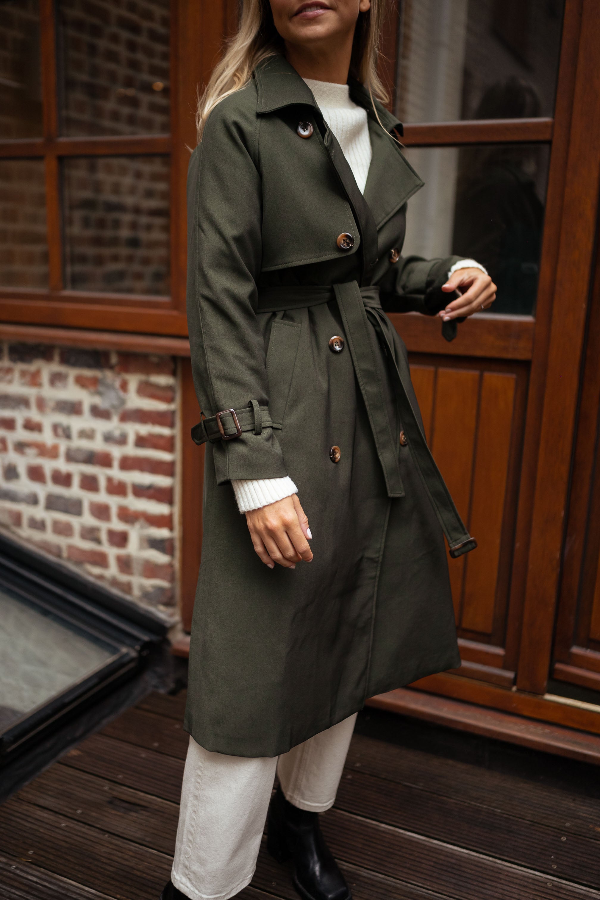 MEELANO Dame Elegant Trenchcoat Til Kvinder Forår Og Sommer Stilfuld