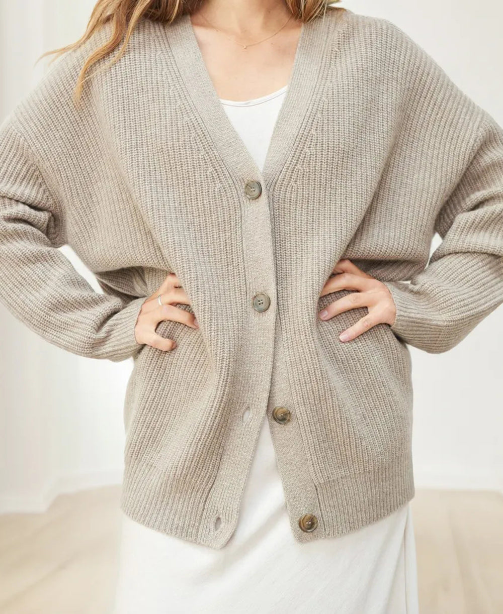 MEELANO Dame Cardigan - Elegant og Blød Striktrøje