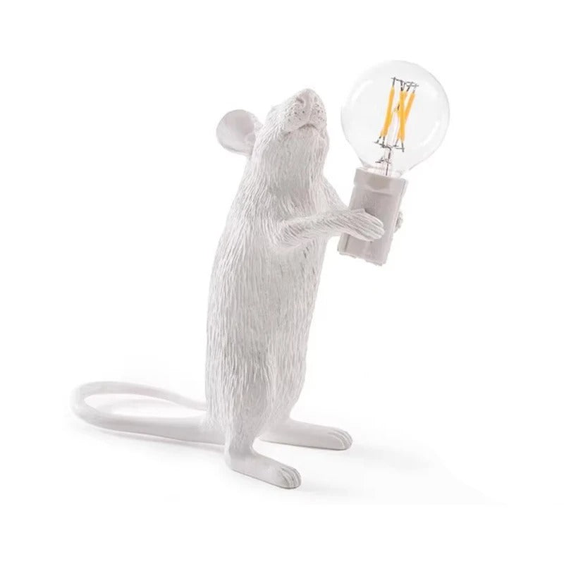 Musse Natbordlampe i Resin med Unik Design og Flere Farver 12