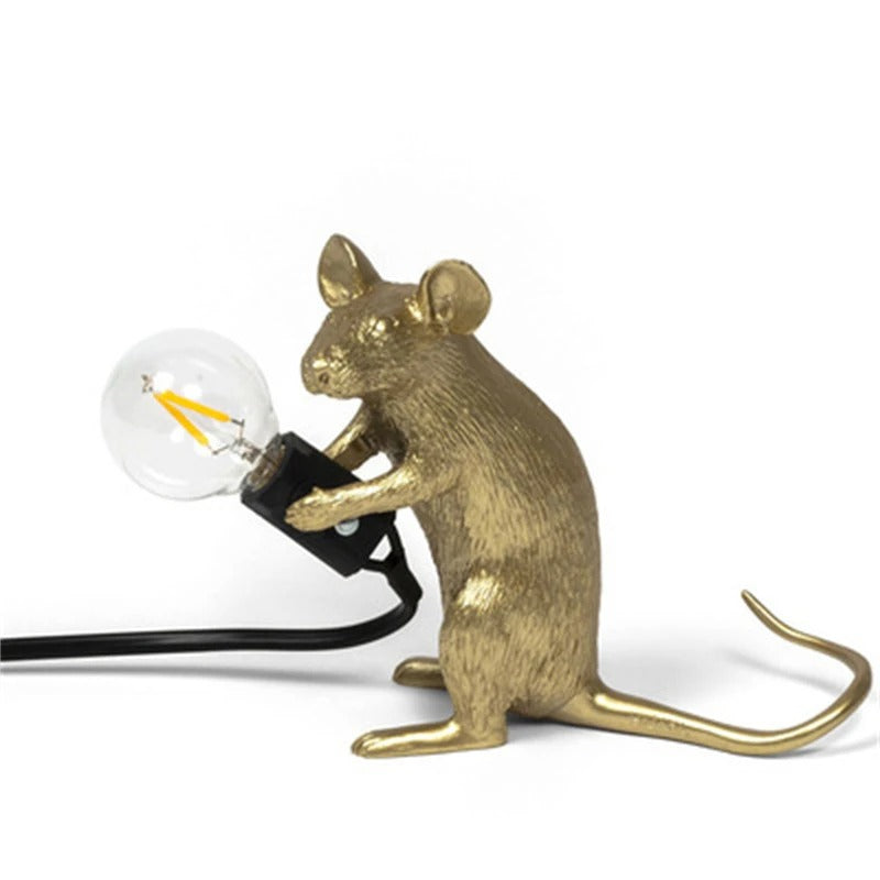 Musse Natbordlampe i Resin med Unik Design og Flere Farver 9