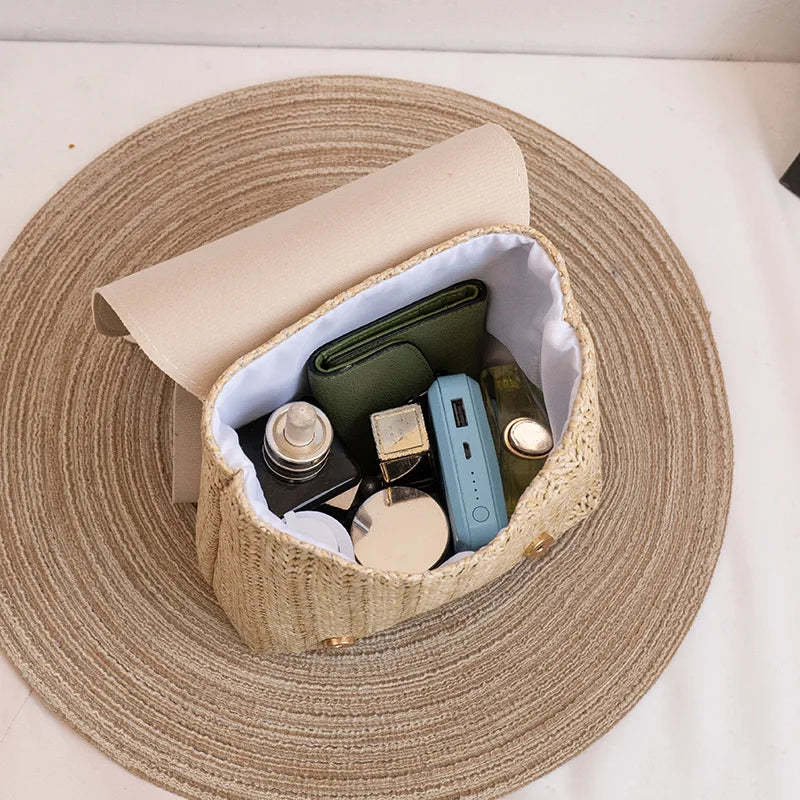 MEELANO Kvindernes Vintage Vævede Rygsæk Boho Sommer Strå Dagpack