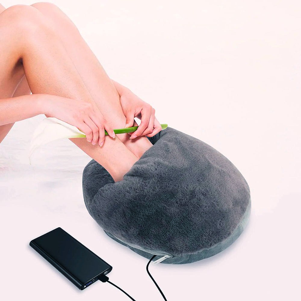 MEELANO Elektrisk XL Fodvarmer Til Varme Og Bløde Fødder Opvarmning - Varmetæppe