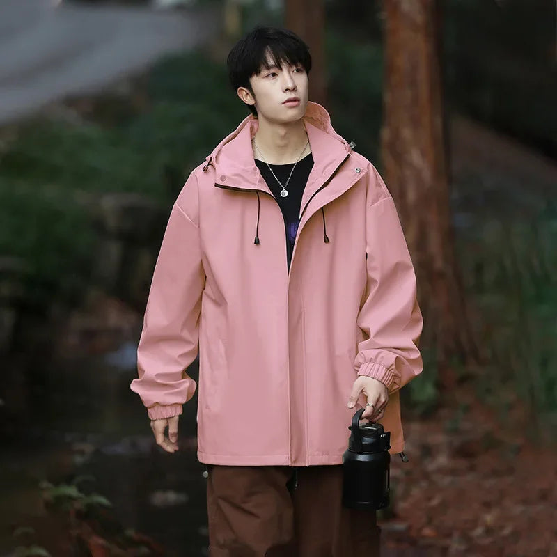 MEELANO Herre Skijakke Med Hætte Vindtæt Og Varm Til Vinteren