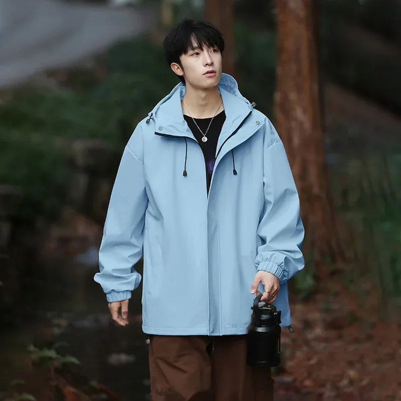 MEELANO Herre Skijakke Med Hætte Vindtæt Og Varm Til Vinteren