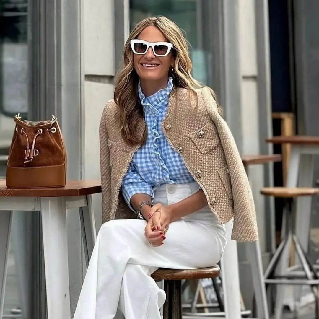 MEELANO Dame Kort Overgangsjakke - Elegant og perfekt til forår