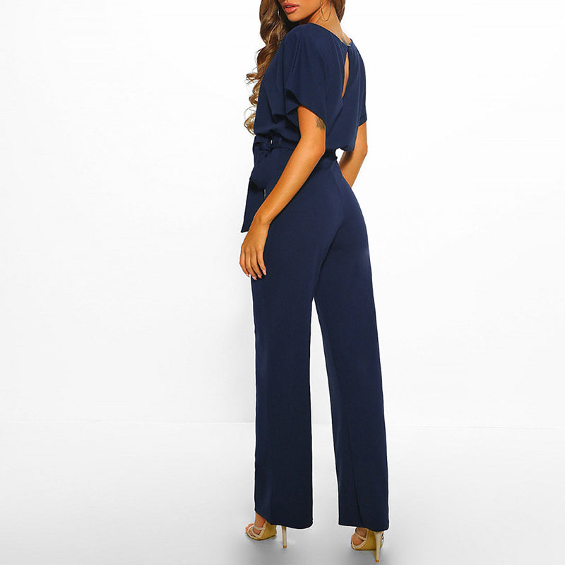 MEELANO Mørkeblå Dame Jumpsuit Komfortabel Og Elegant Til Date - Overall