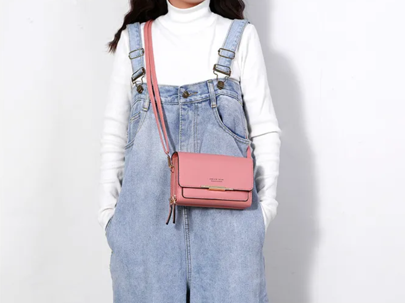 MEELANO Crossbody Taske – Organiseret Taske med Mange Lommer og Kortlommer