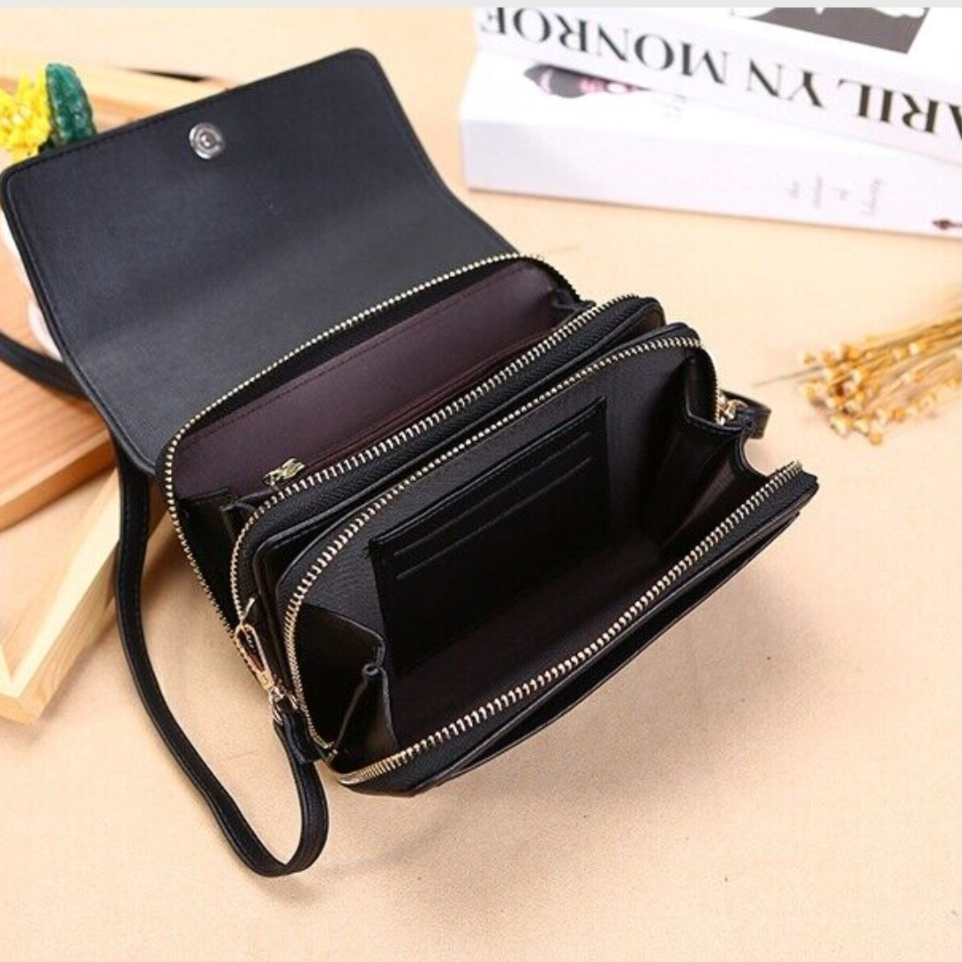 MEELANO Crossbody Taske – Organiseret Taske med Mange Lommer og Kortlommer