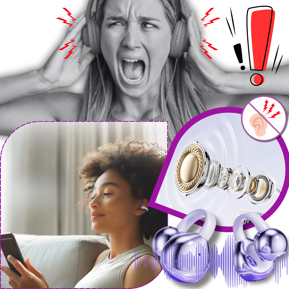 MEELANO Trådløse Åbne Øre Bluetooth Clip Høretelefoner Klar Lyd