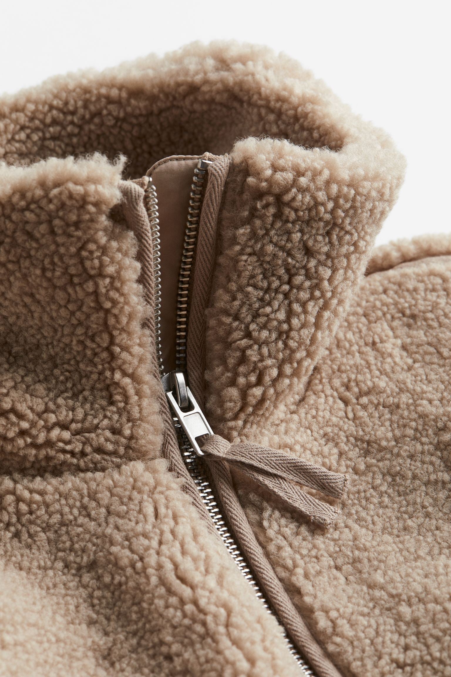 MEELANO Dame Teddyjakke - Varm og Hyggelig Fleecejakke med Lynlås