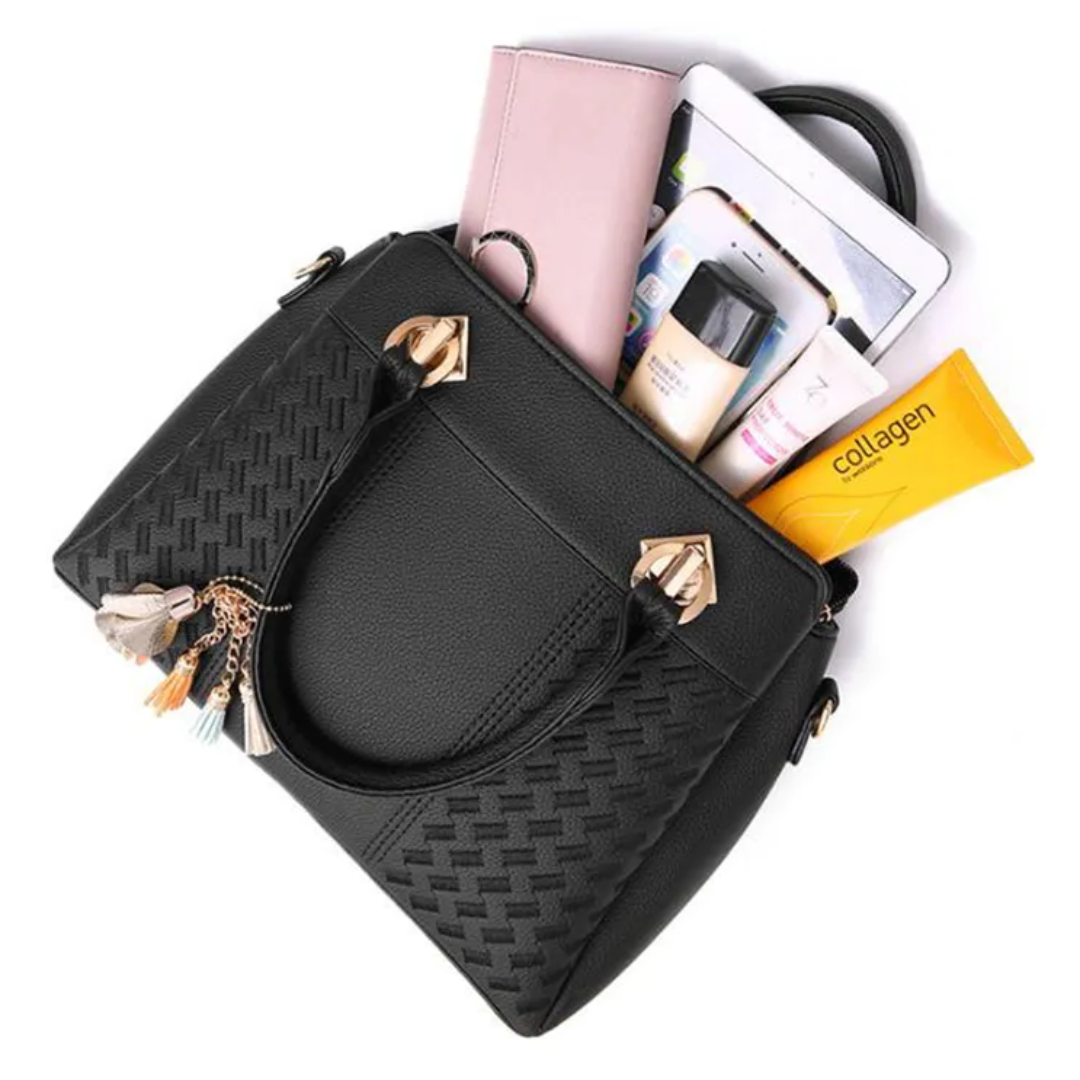 MEELANO Crossbody Taske – Charmerende Taske med Frynser og Broderi til Hverdagen