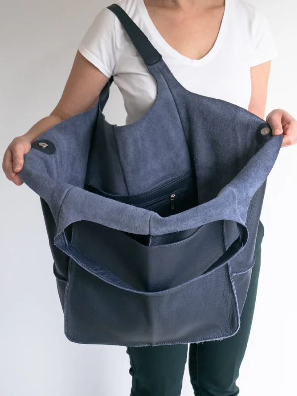 MEELANO Retro Strandtaske – Håndlavet Stor og Rummelig Taske i Klassisk Unikt Design