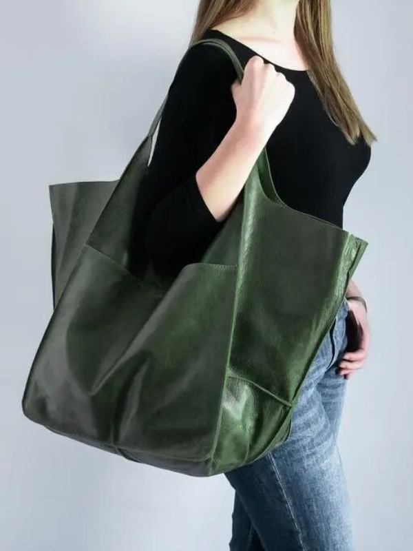 MEELANO Retro Strandtaske – Håndlavet Stor og Rummelig Taske i Klassisk Unikt Design