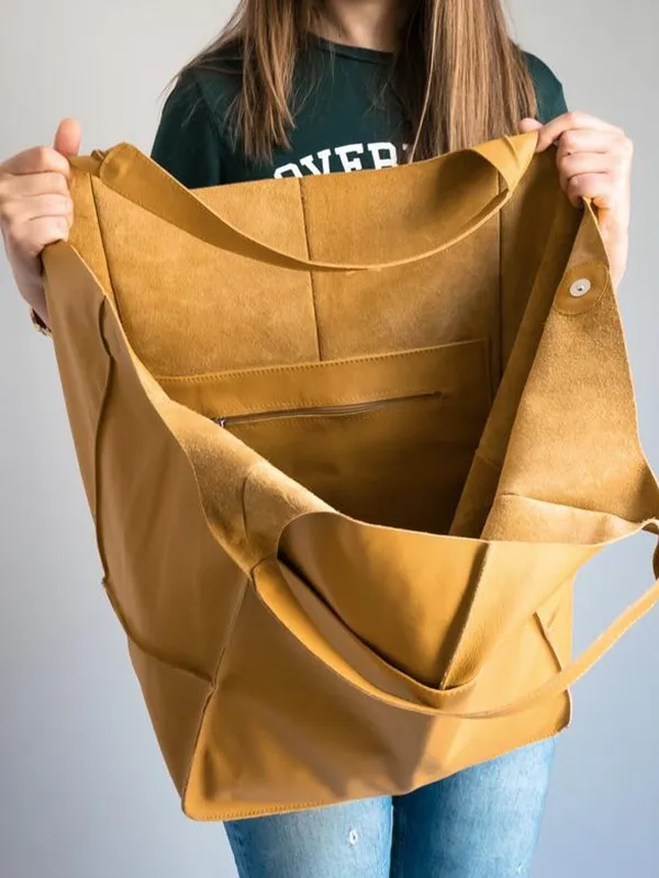 MEELANO Retro Strandtaske – Håndlavet Stor og Rummelig Taske i Klassisk Unikt Design