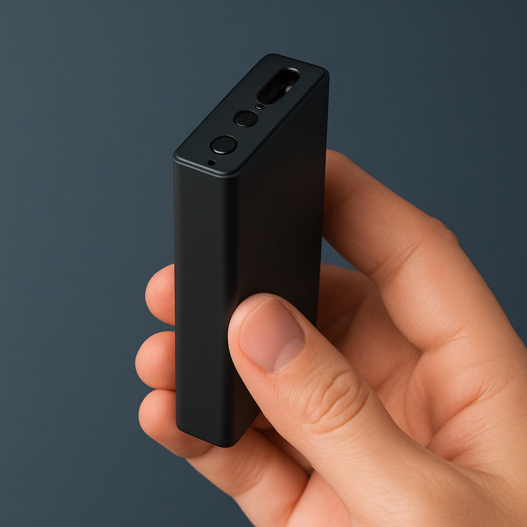 MEELANO Stemmeaktiveret Lydoptager Power Bank Lang Rækkevidde Møder