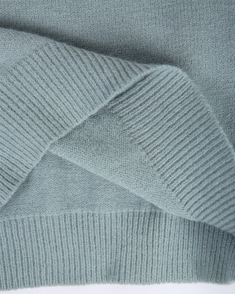 Zahara | Dame Geometrisk Mønstret Sweater - Langærmet Strik Pullover