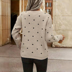 MEELANO Solis | Dame Elegant Striktrøje med V-Hals - Finstrikket Pullover i Uldblanding