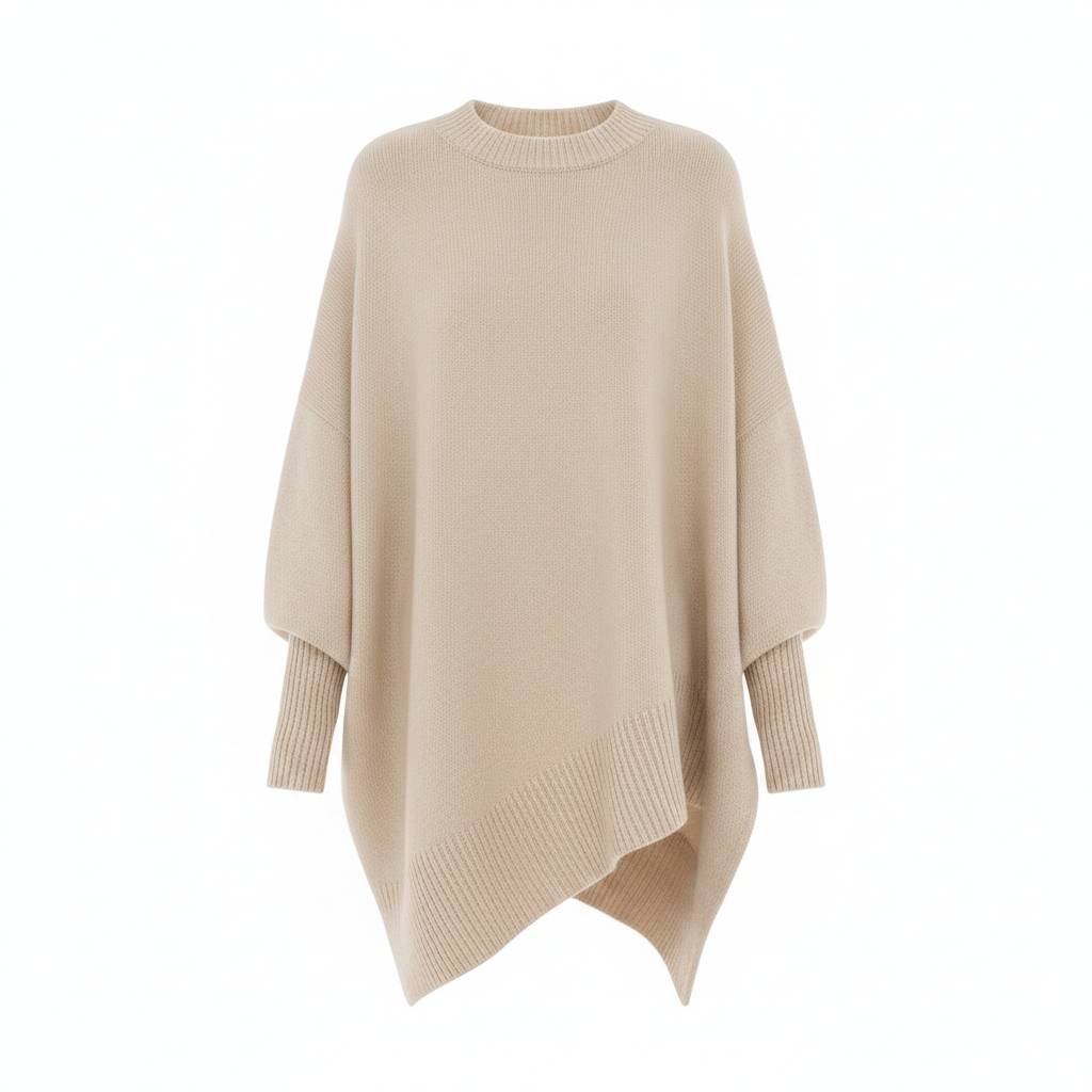 MEELANO Inspire | Dame Oversized Striktrøje - Blød Varm Pullover med Rund Hals
