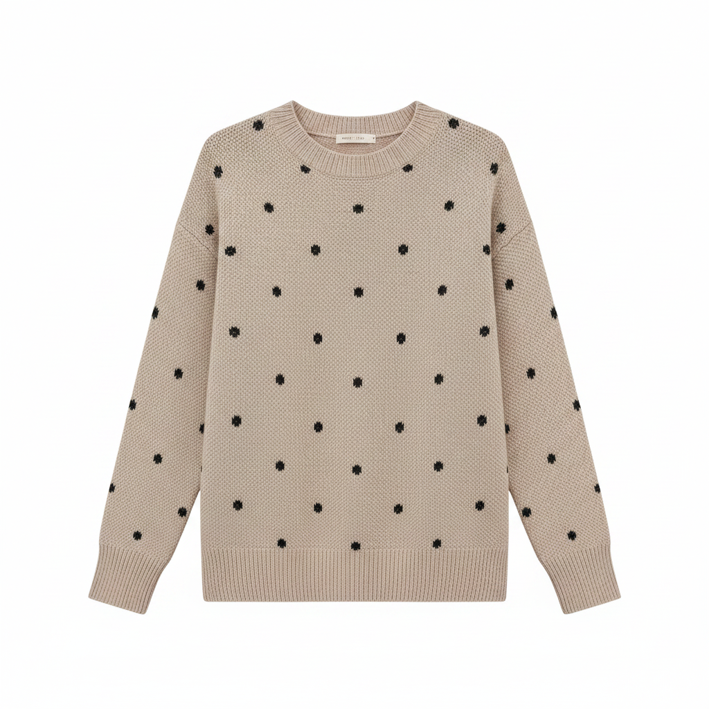 MEELANO Solis | Dame Elegant Striktrøje med V-Hals - Finstrikket Pullover i Uldblanding