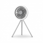10000mAh campingventilator – genopladelig bærbar stativventilator med LED-ringlys, powerbank og luftcirkulator til telt, skrivebord og udendørs brug 1