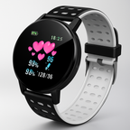 MEELANO Vandtæt Smartwatch Med Fitness Og Søvn Tracking Til Daglig Grå Sort One Size