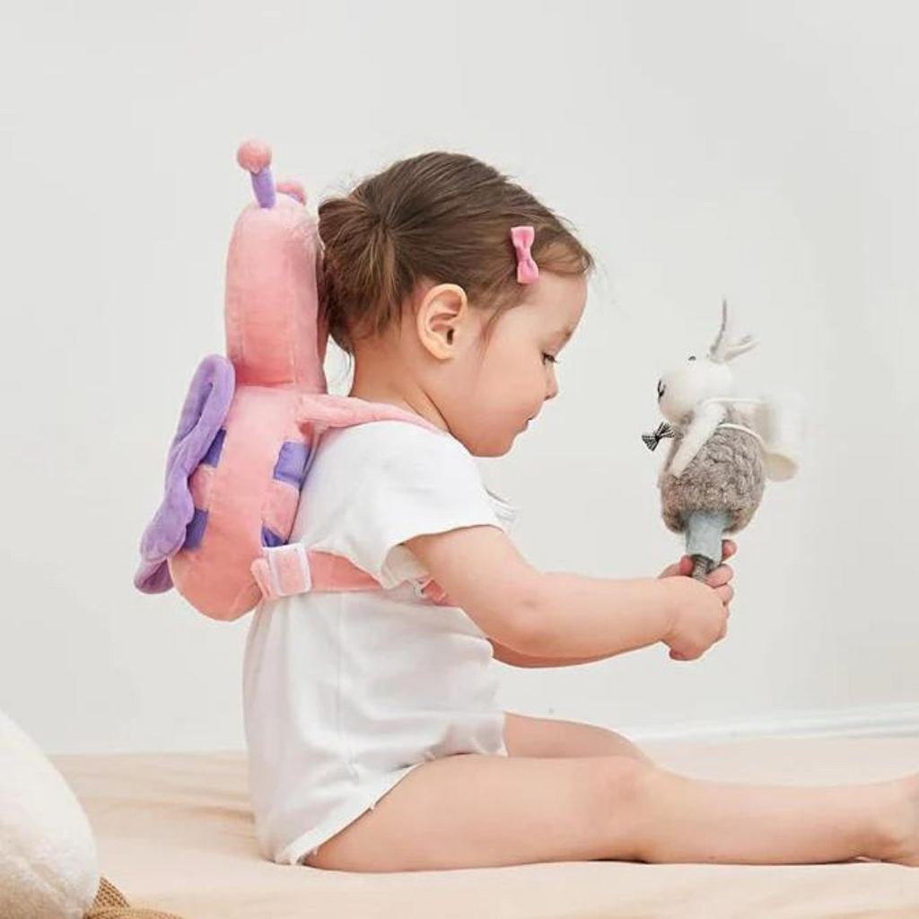 Faldbeskyttelsespude til Baby – Hovedbeskytter & Faldpude til Rygsæk for Babyer der Lærer at Gå, Justerbare Stropper – LittleGuard