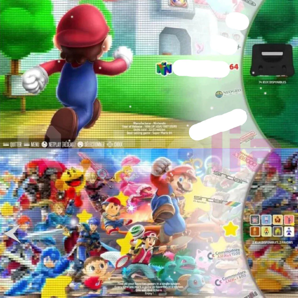 MEELANO Retro Spilkonsole 4K Med Over 20000 Spil Til TV Plug Og Play