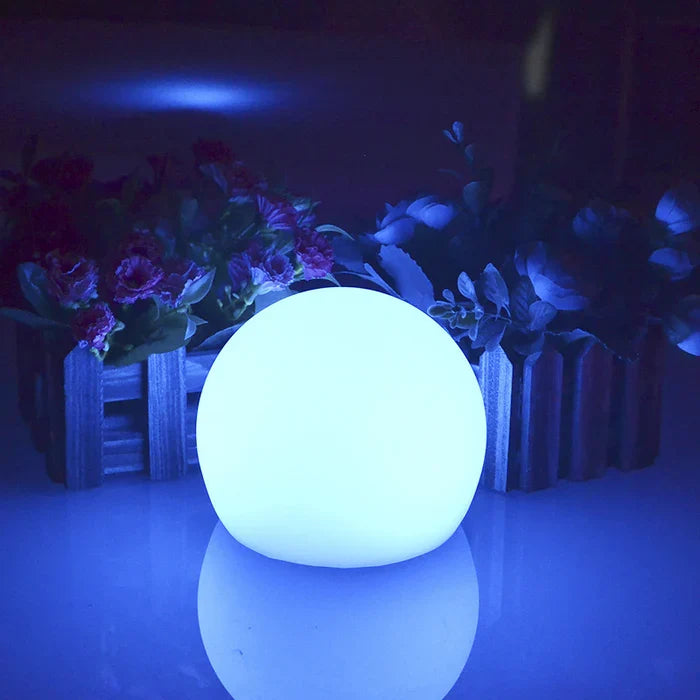 MEELANO Rund Havebelysning – LED Lyskugle til Have & Terrasse med 16 Farver & Fjernbetjening, 12–25 cm – GlowSphere