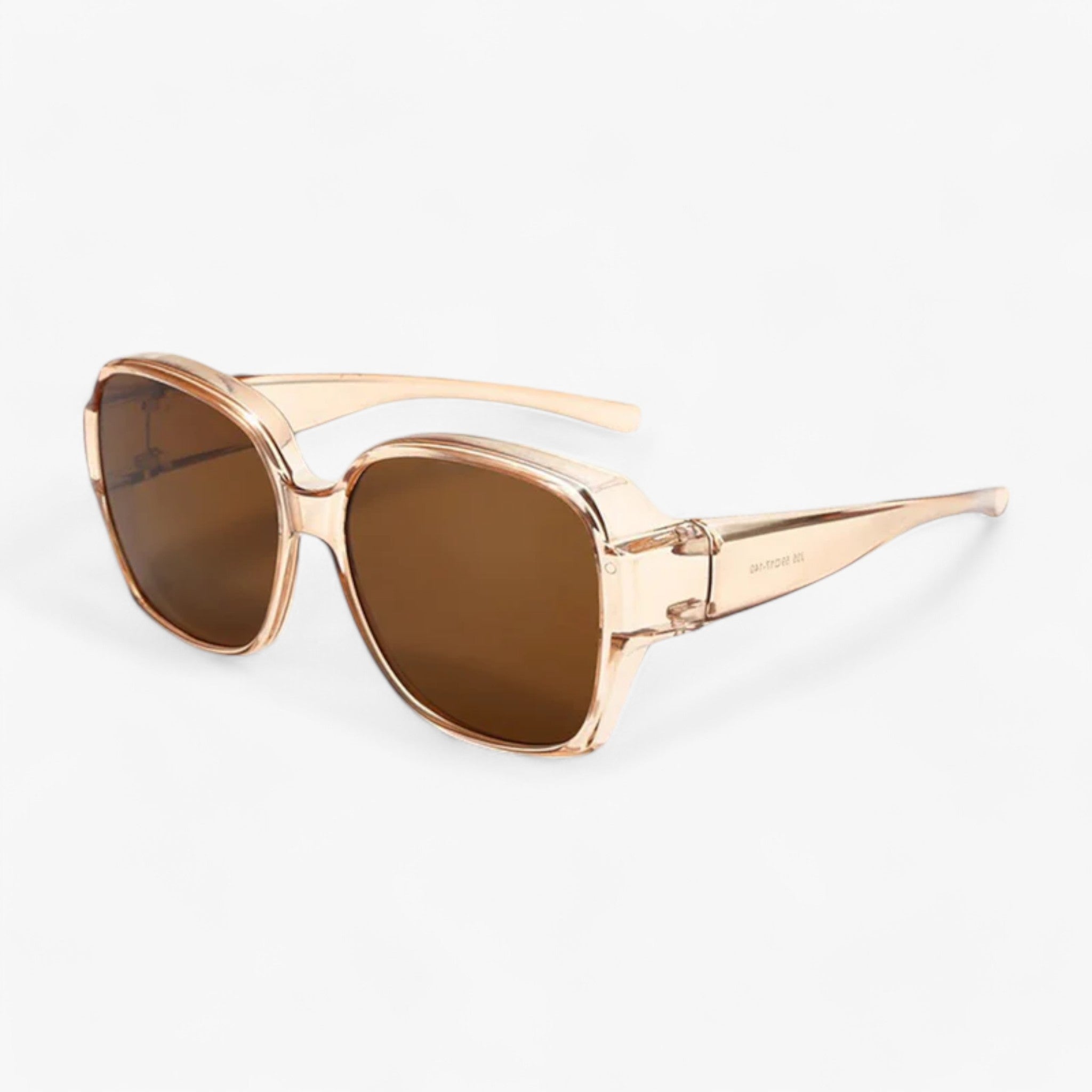 MEELANO ClipShades – Solbrilleclip til Brillebærere med UV400 Beskyttelse Beige Pro