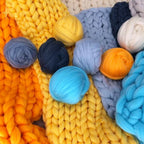 DIY Chunky XL Uldgarn 1000g – Tykt Garn til Armstrikning, Strik Dit Eget Bløde Tæppe & Pude – LuxeWool