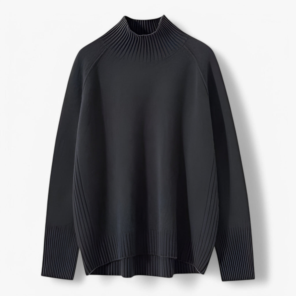 Ēden | Tyk Uldsweater til Damer - Varm Striktrøje i Uldblanding & Kabelstrikket Pullover