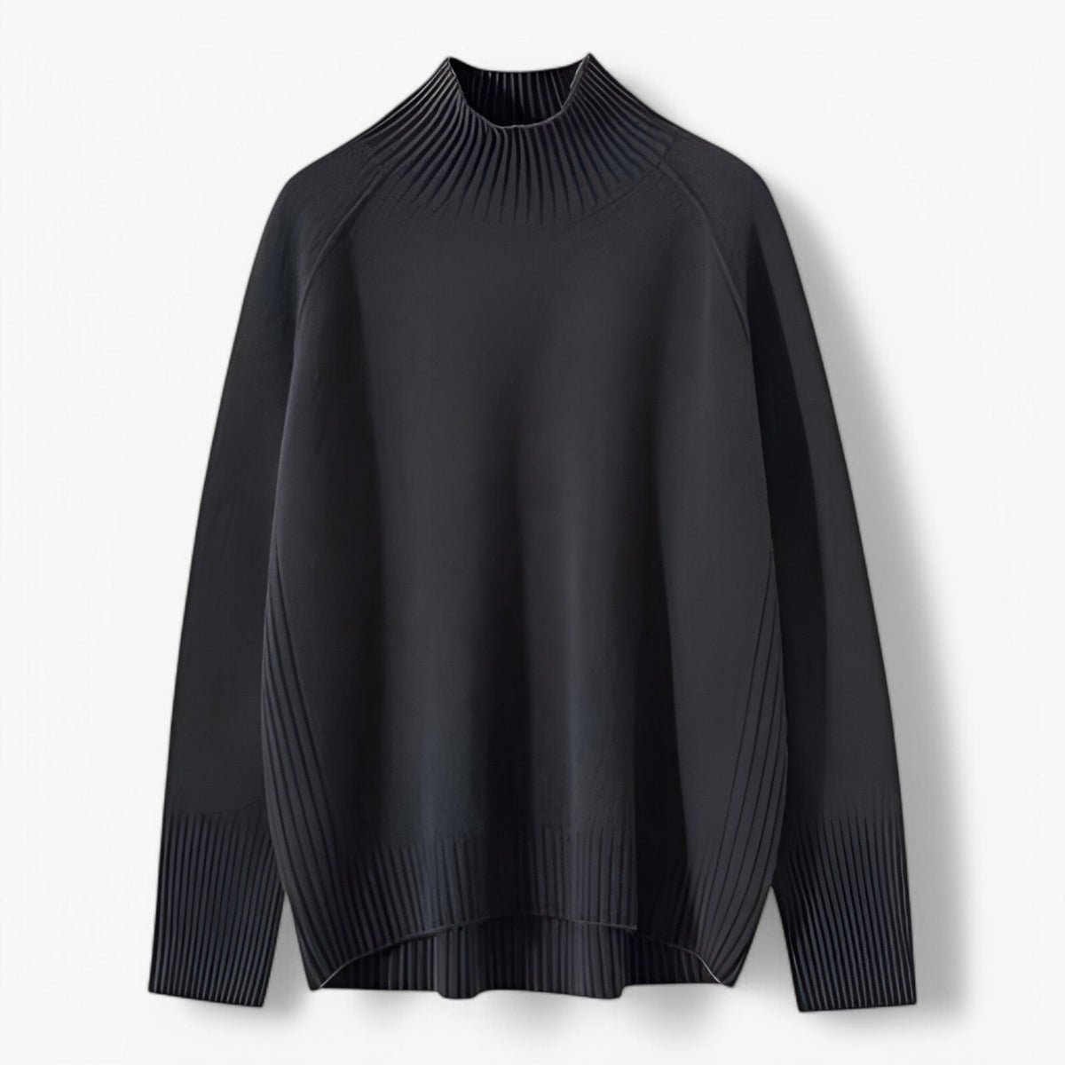 Ēden | Tyk Uldsweater til Damer - Varm Striktrøje i Uldblanding & Kabelstrikket Pullover