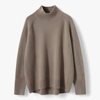 Ēden | Tyk Uldsweater til Damer - Varm Striktrøje i Uldblanding & Kabelstrikket Pullover