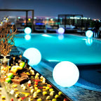 MEELANO Rund Havebelysning – LED Lyskugle til Have & Terrasse med 16 Farver & Fjernbetjening, 12–25 cm – GlowSphere