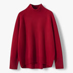Ēden | Tyk Uldsweater til Damer - Varm Striktrøje i Uldblanding & Kabelstrikket Pullover