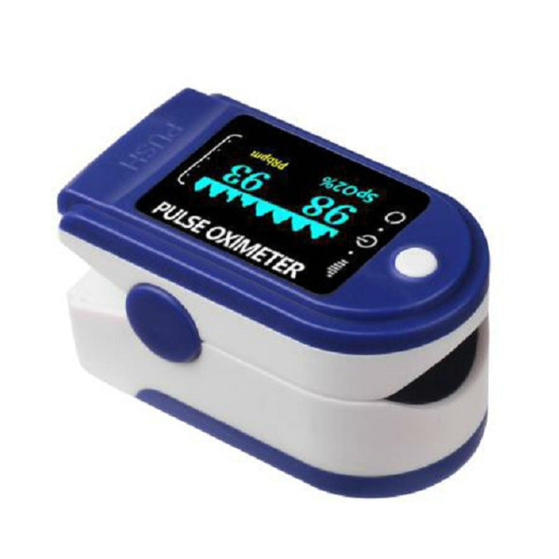 Finger-Pulsoximeter – Iltmætningsmåler (SpO2) og Pulsmåler med LCD-skærm – Kompakt & Bærbar, Blå eller Sort