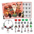 MEELANO DIY charm armbånd adventskalender Julemand+Snemand+Rensdyr