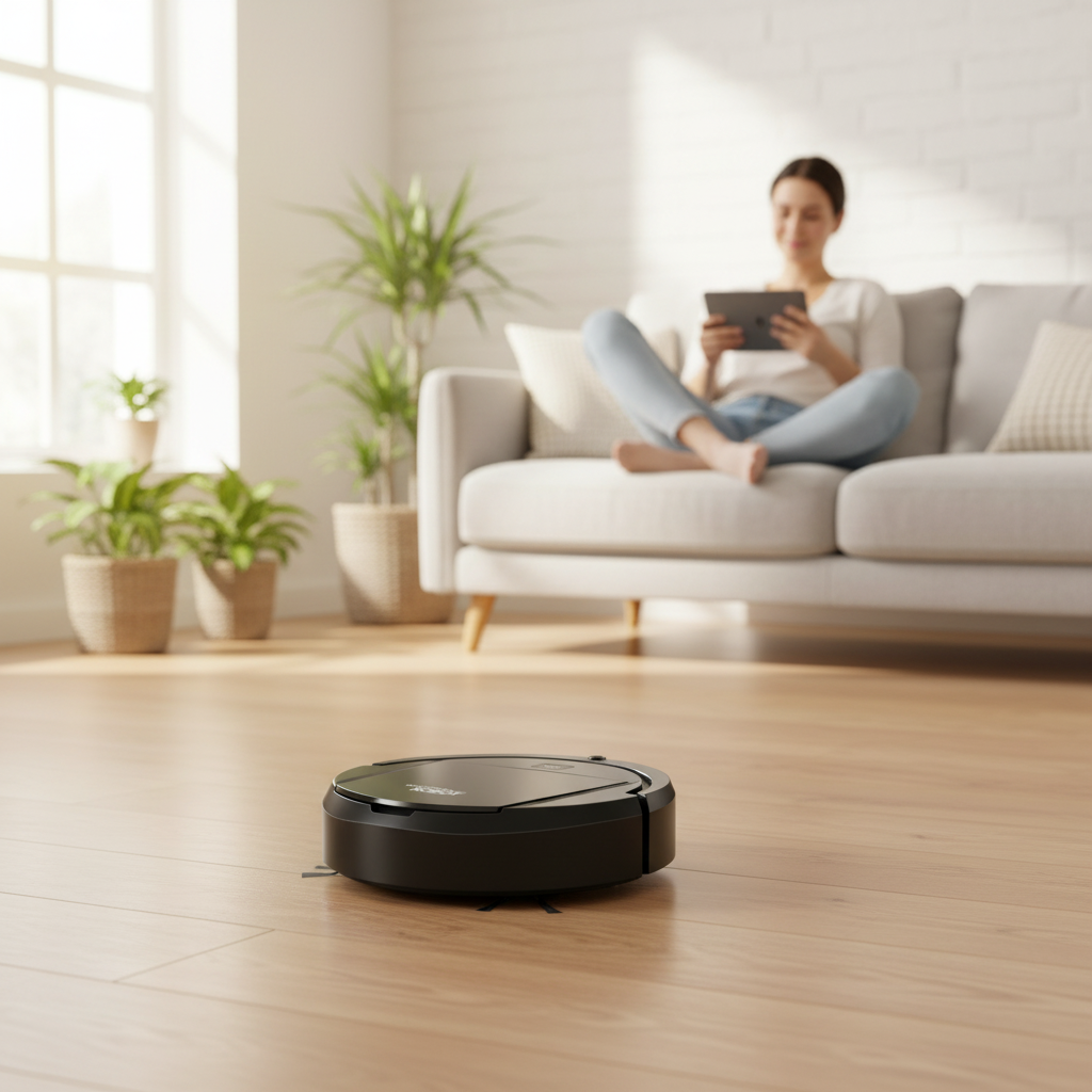 MEELANO SmartClean – 3-i-1 robotstøvsuger til ubesværet, intelligent rengøring i hjemmet