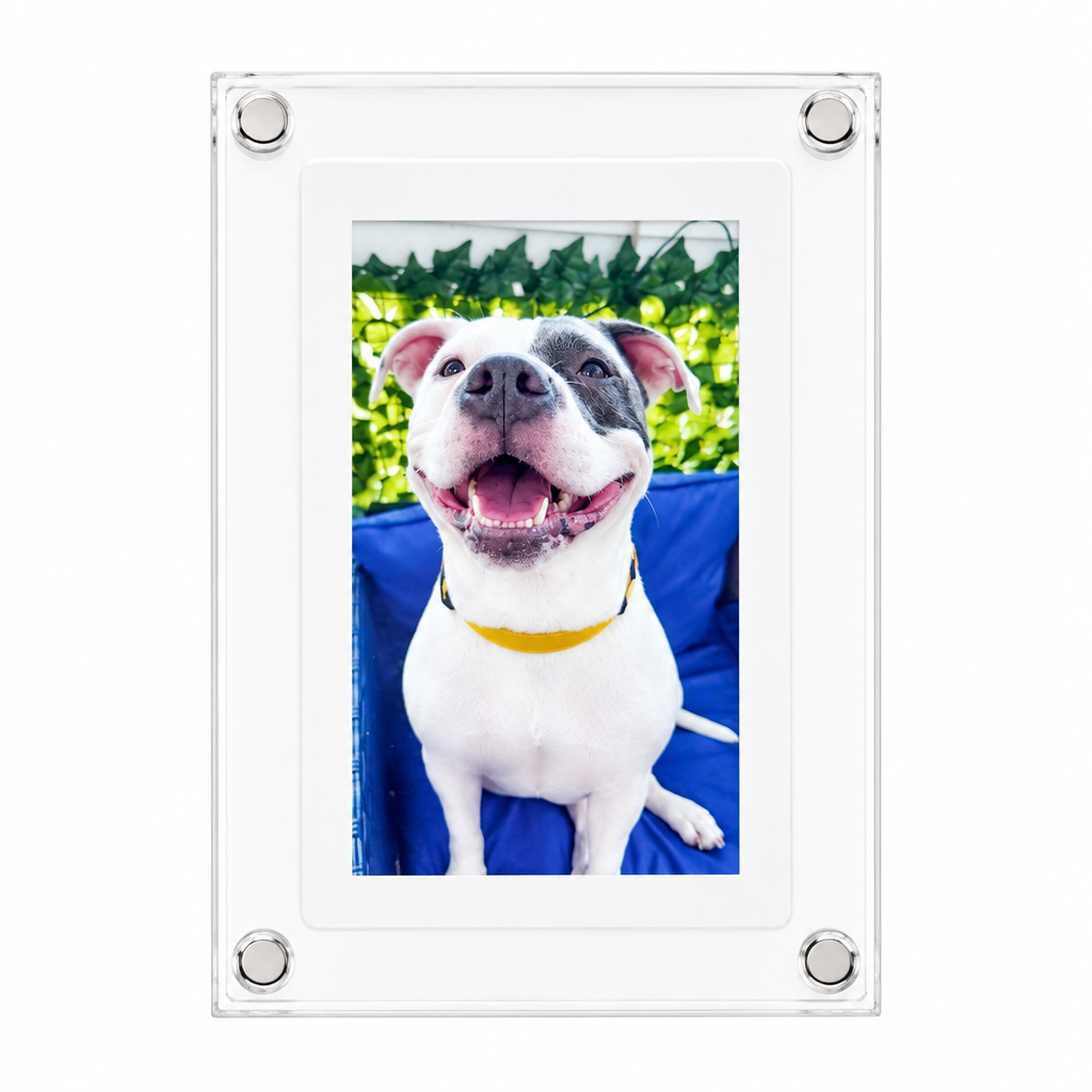Digital Fotoramme – Digital Billedramme med Video & Lyd, Personlig Gave med Minder, 12,5 eller 17,5 cm – GlowFrame