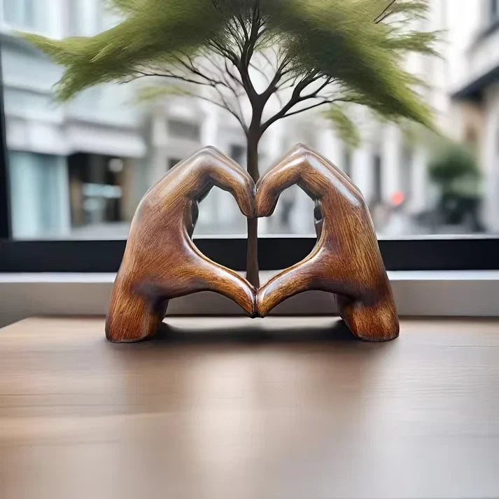 MEELANO WarmHeart – Håndlavet hjerteornament i træ som symbol på kærlighed