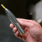 MEELANO Præcisionstrimmer til Skæg, Næse og Øjenbryn – Trådløs Detailtrimmer med LED-lys & Ergonomisk Greb