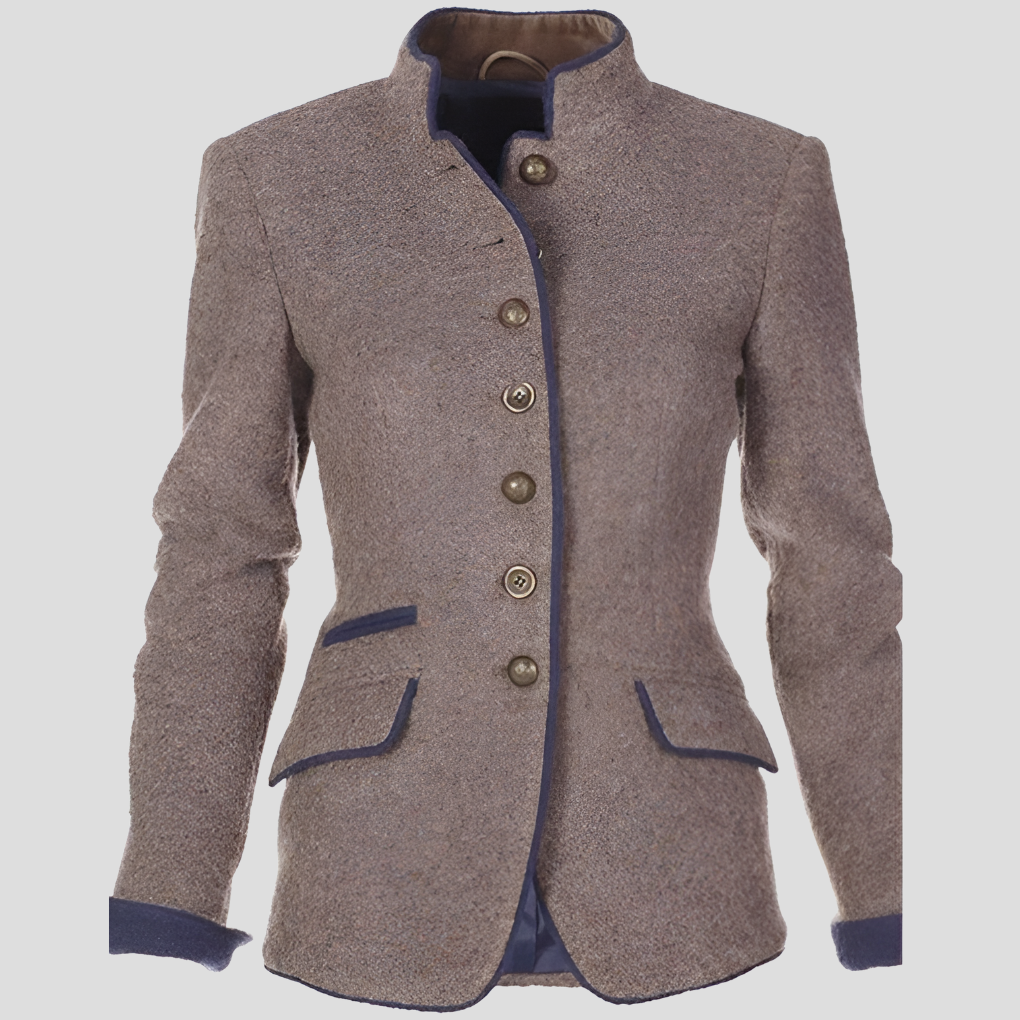 MEELANO Elegant Damejakke - Ensfarvet design til enhver lejlighed