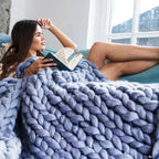 DIY Chunky XL Uldgarn 1000g – Tykt Garn til Armstrikning, Strik Dit Eget Bløde Tæppe & Pude – LuxeWool